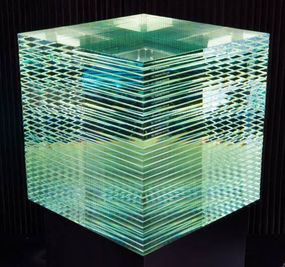 The translucent glow of thick laminate’s exhibition piece.